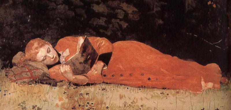Winslow Homer The new novel readers France oil painting art